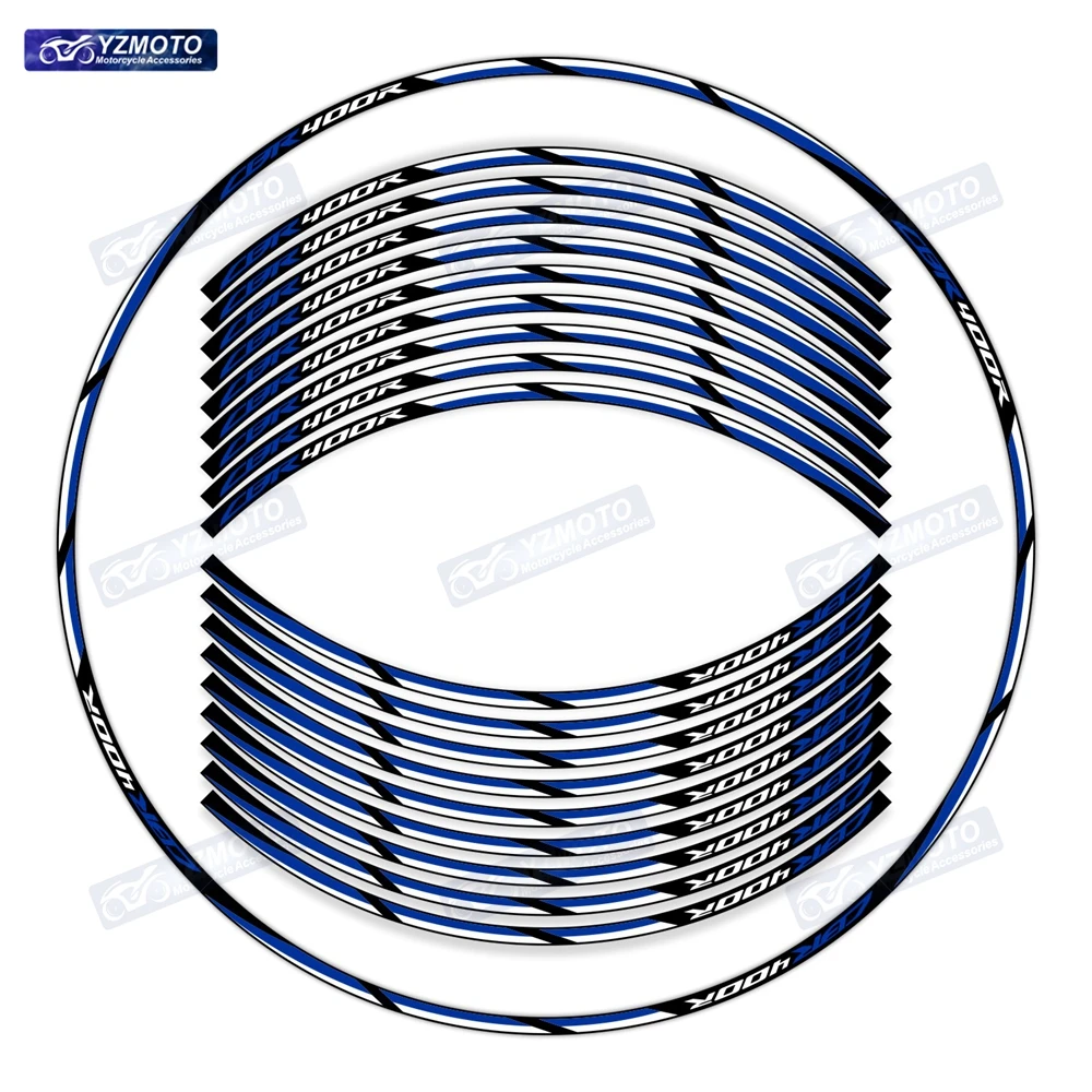 Per Honda CBR400R CBR 400R Moto 17 Pollici Ruota Anteriore E Posteriore Adesivo Mozzo Decal Modificato Riflettente Decorativo Cerchio Adesivi