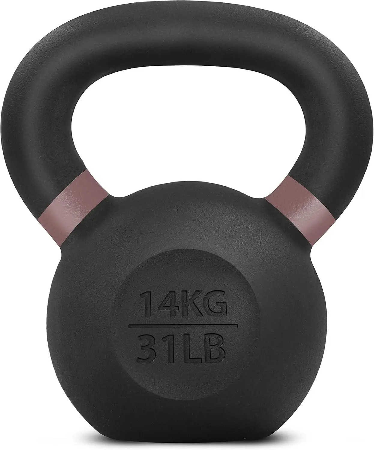 

Powder Coated Kettlebell with Non-Slip Handle and Flat Bottom for Strength Training, 9lb to 71lb Options