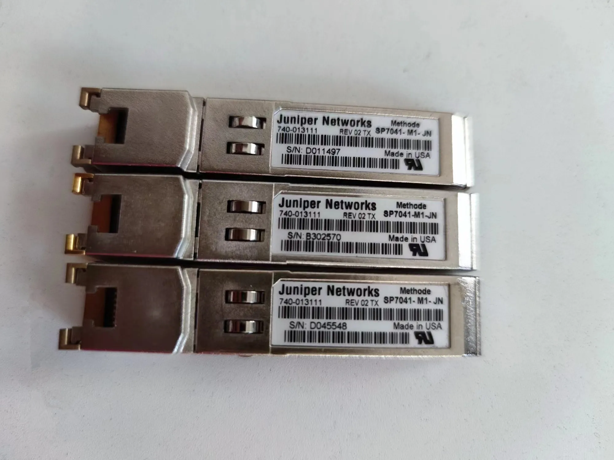 Imagem -02 - Juniper Rj45 Gigabit Ethernet 740- 013111 Sp7041-m1-jn Rev 02 tx 1000base-t 100m 1000mbps Sfp para Módulo de Fibra Óptica Rj45