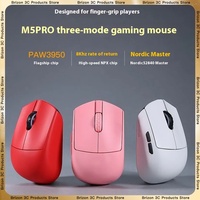 Darmoshark M5PRO 8K 1K Tri Mode Bluetooth Wireless Finger Holding Small Hand Ergonomic PAW3950 Esports Games Office Pc Laptop