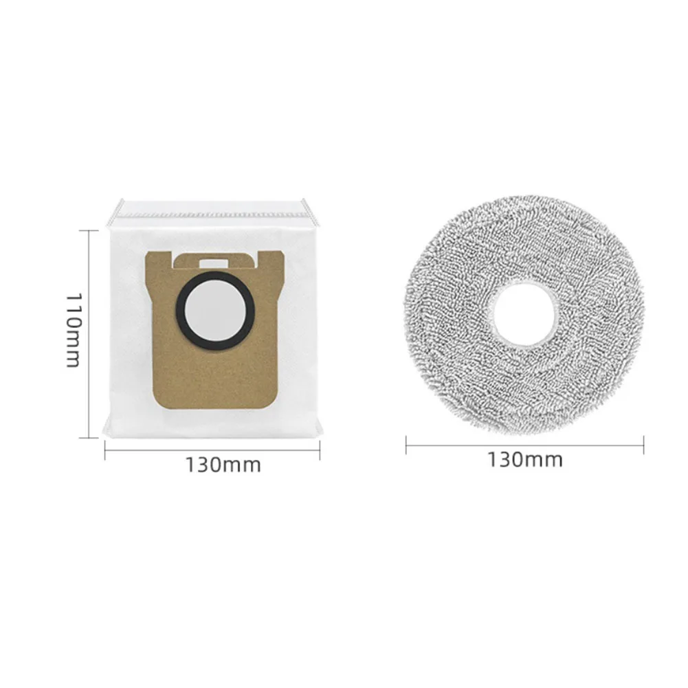 Mop Cloth and Dust Bags for Xiaomi 5 OV31GL and For Mijia 5 COV42CN Robot Vacuum Cleaner 4 Mop Pads 5 Dust Bags for Home Use