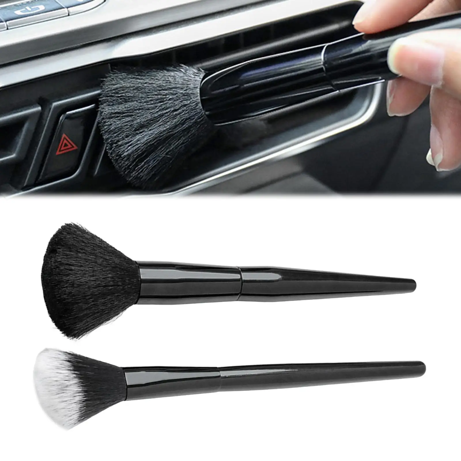 2 Pieces Car Detailing Brush Interior Air Conditioner Supplies for Computer