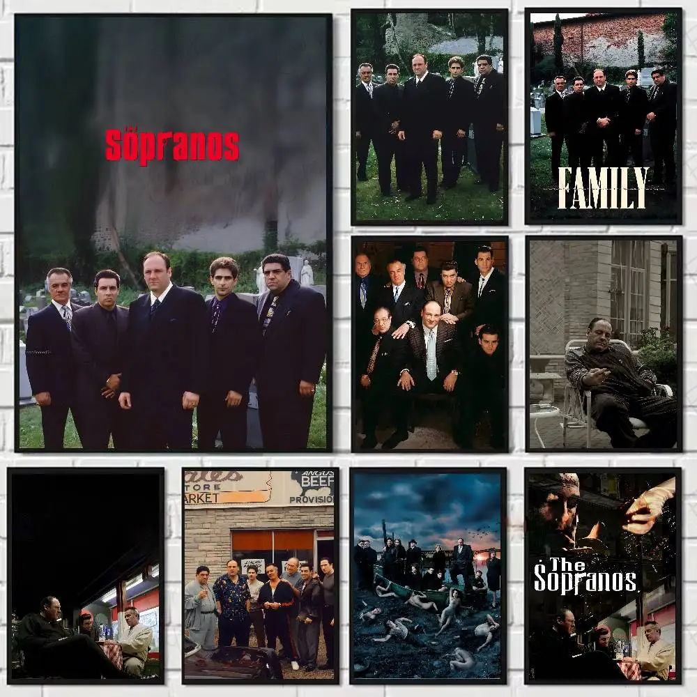 TV The Sopranos Poster HD Art Sticky Wall Waterproof Home Living Room Bedroom Bar Aesthetic Decoration