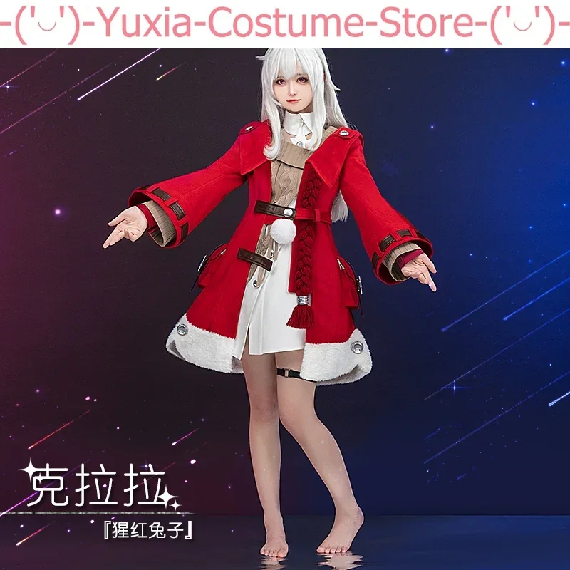 Anime! Honkai: Star Rail Clara Game Suit Gorgeous Lovely Uniform Cosplay Costume Halloween Carnival Party Outfit Women