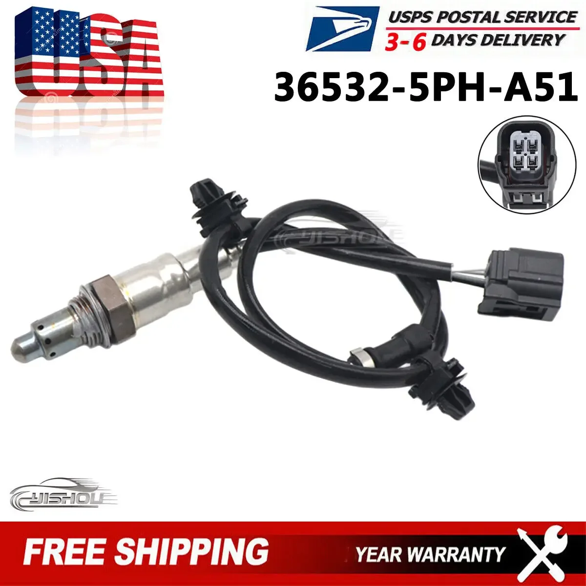 36532-5PH-A51 Downstream Rear Air Fuel Ratio O2 Oxygen Lambda Sensor For Honda CR-V 2.4 2017 2018 2019 NEW 365325PHA51