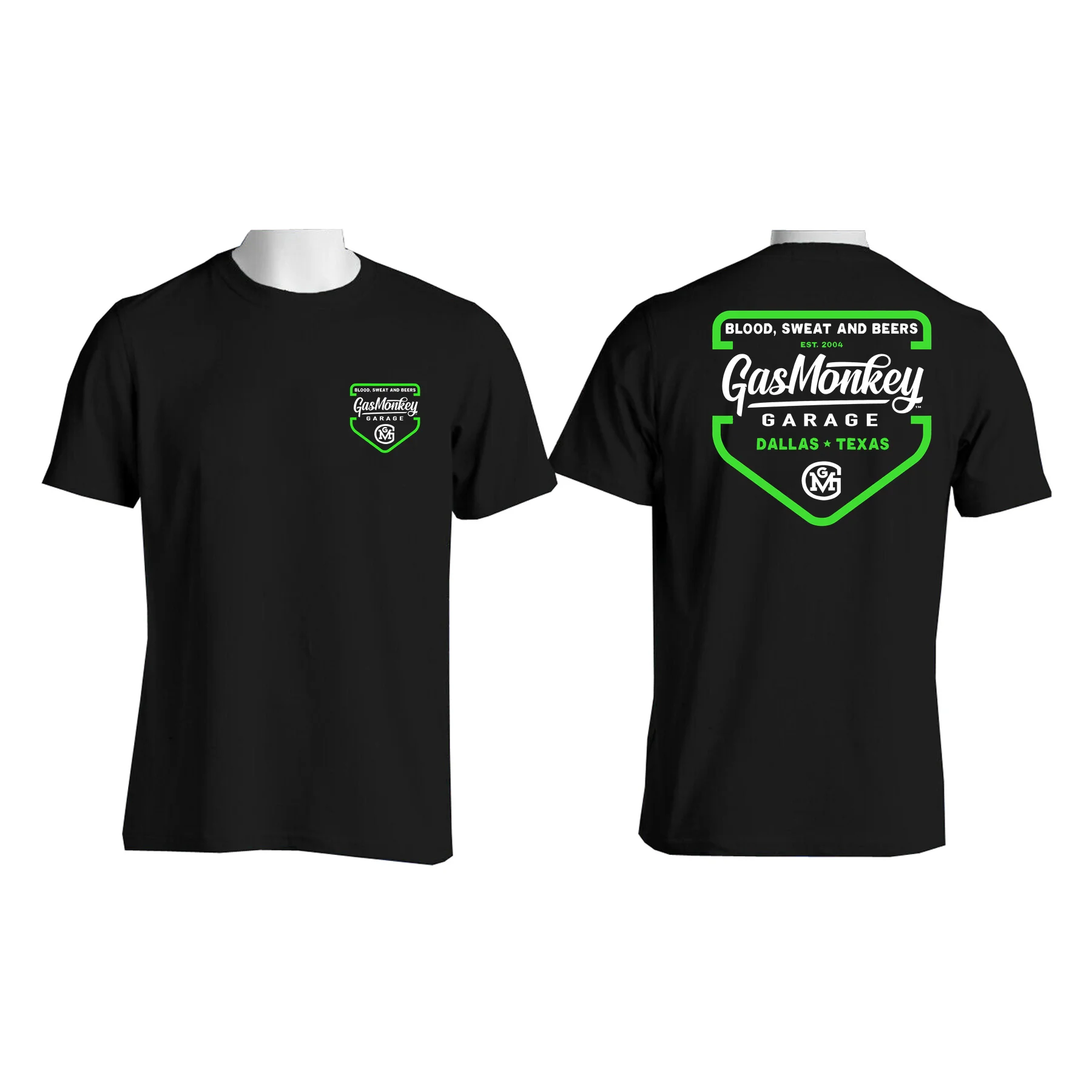 

Vintage Auto Garage Graphic Tee GasMonkeys Style Unisex Cotton Double Sided Daily Casual Short Sleeve T-shirt S-3XL