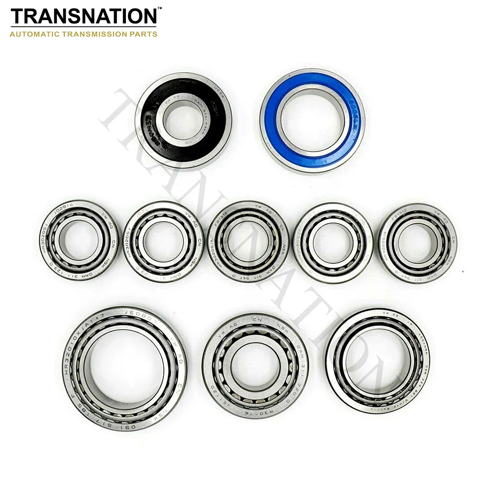 

NEW 0AM DQ200 DSG 7 Speed NSK Bearing Auto Transmission Bearing Kit 10PCS/SET Fit For VOLKSWAGEN AUDI SKODA Transnation 25266AA