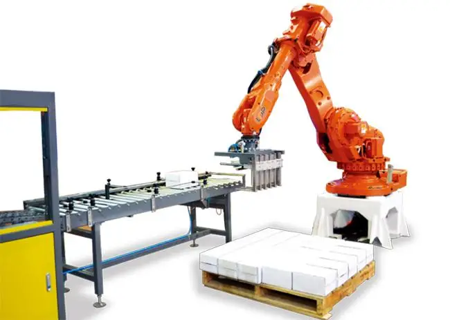 Máquina automática robótica del brazo del robot del paletizador de la caja de cartón de la pantalla táctil 6 de la alta exactitud