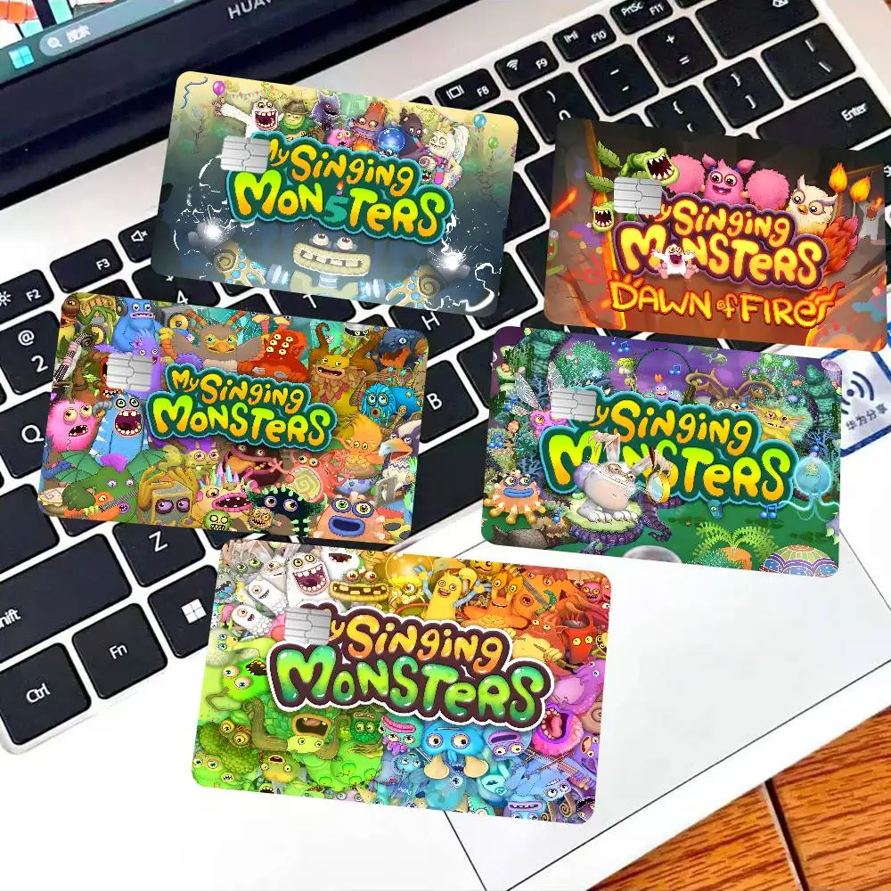 Whimsy CUTE My Singing Monsters 100% Hot Sale Amine Credit Debit Bank Card Bus Card Film Skin Sticker