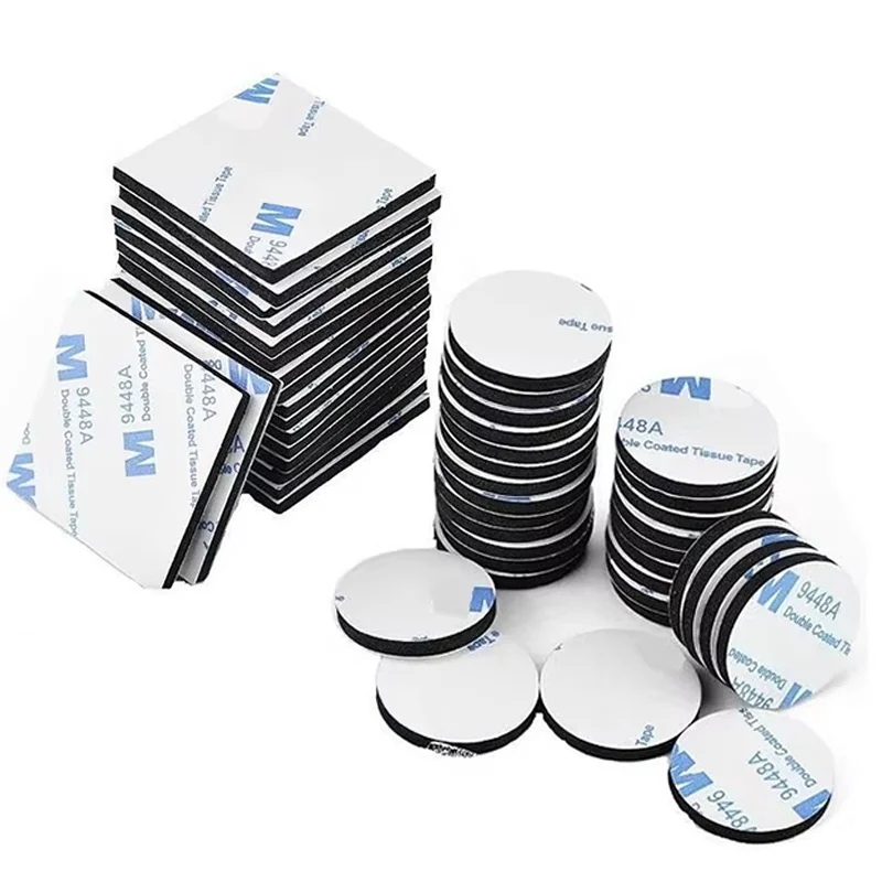 60Pcs/Mixed Double Sided Tape Set Strong EVA Foam Adhesive Pads No Trace Fixed Mounting For Home Car Office Wall Decor Supplies