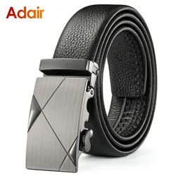 Belts for Men Automatic Male Work Business Casual Luxury Men Belts Metal pu Leather Designer Famous Brand Jeans Strap ZDP001