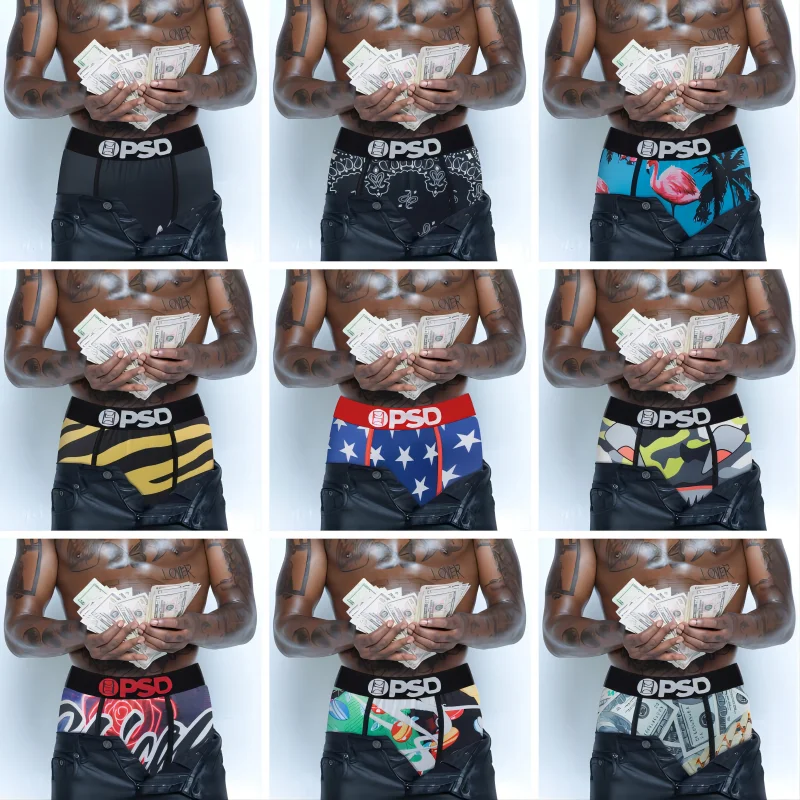 Sexy Men Underwear Boxers Breathable Mens Boxershorts Men\'s Panties Underpants Plus Size Fashion Print Man Boxers Briefs Trunks