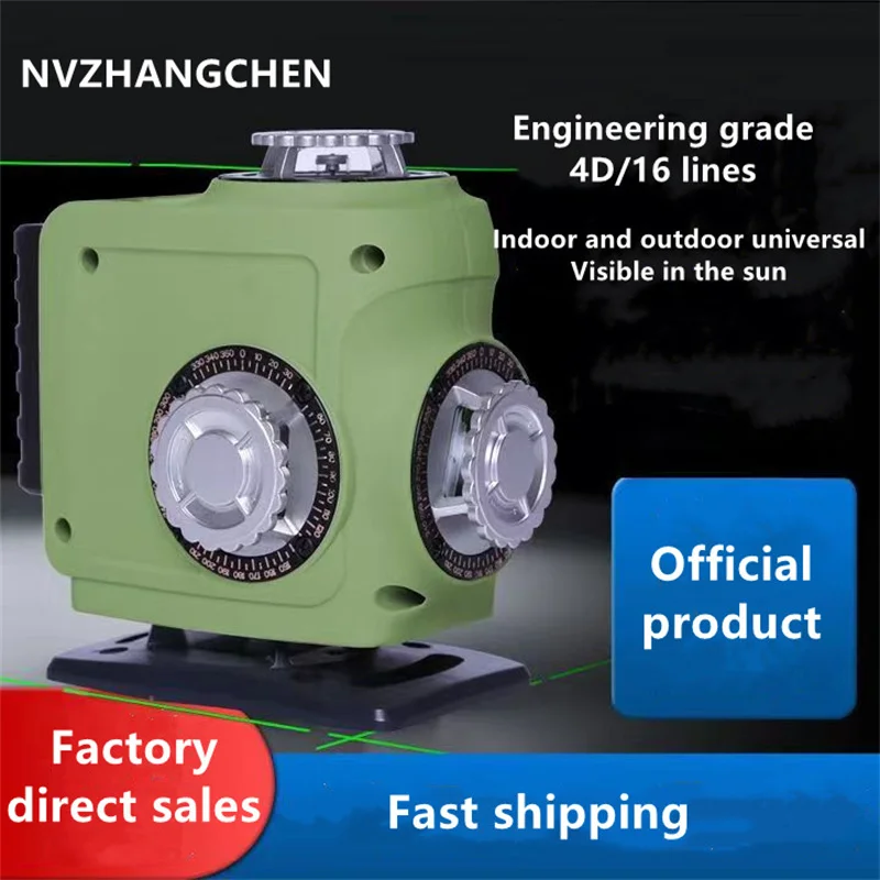12/16 linee 3D/4D Livello Laser Linea Verde Autolivellante 360 Orizzontale E Verticale Croce Super Laser Potente Livello Laser Verde