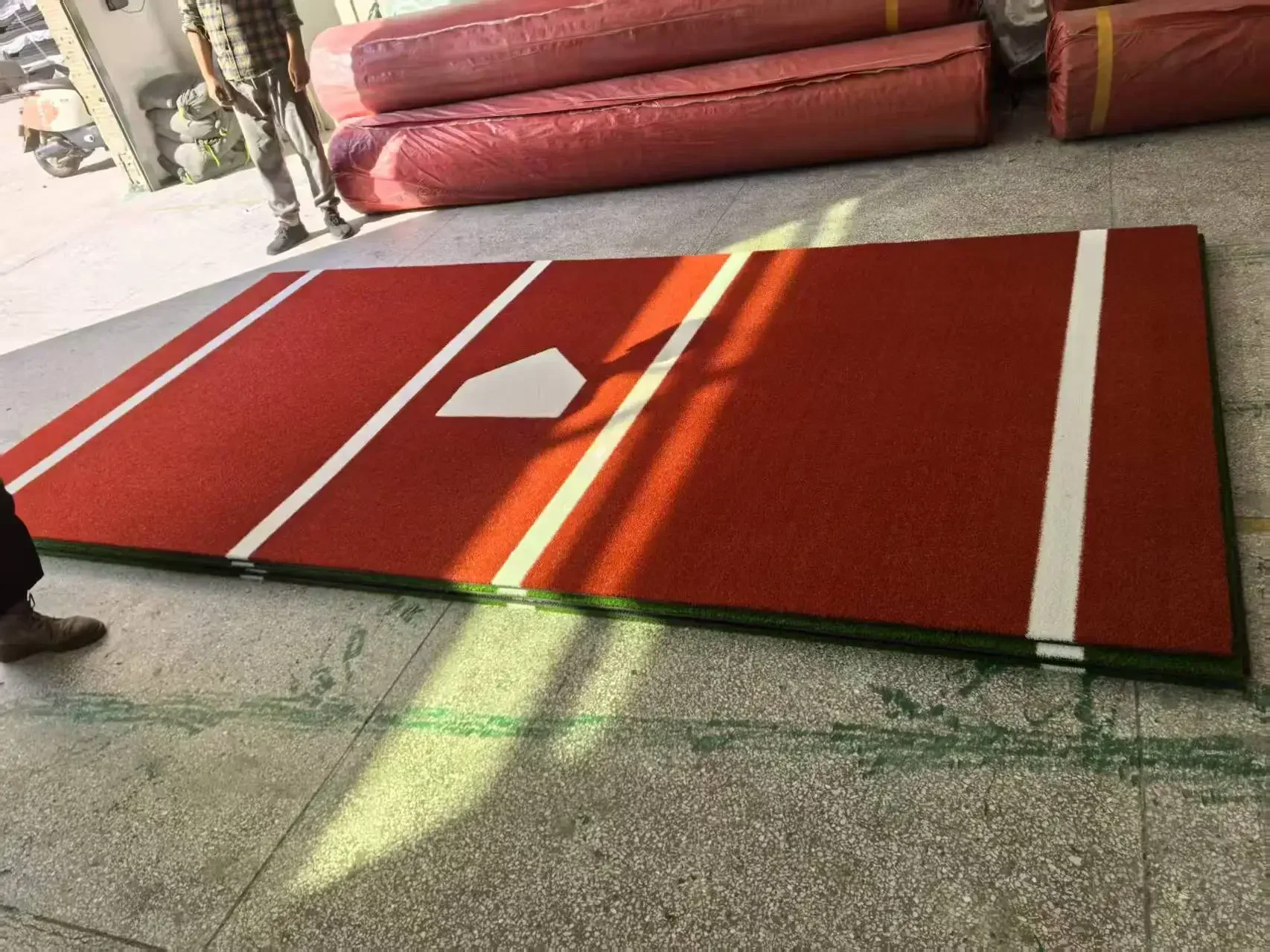 Newly Upgraded Portable Durable Outdoor/outdoor Softball And Baseball Pitching Mats Anti-fading And Non-slip Rubber Mats Trainin