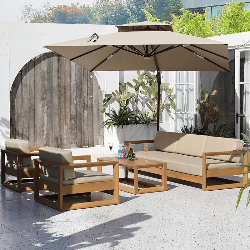 

Factory Price Garden Furniture Sofa Set Hotel Furniture Outdoor Sofa Courtyard Furniture Set Metal Modern Life