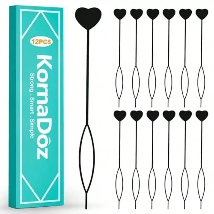 

Braiding Tool Kit For Ponytails And Kids' Hair Accessories: 12 Pcs Flexible Loop Beader Tool With Stainless Steel Threader Silver Color Rust-Resistant And Easy-Grip Design