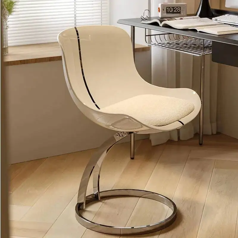 

Plastic Living Room Nordic Chairs Mobile Kitchen Funky Ergonomic Dining Chair Modern Vanity Sillas De Comedor Nordic Furniture