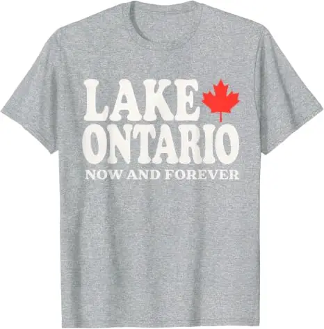 Lake Ontario Jetzt und für immer T-Shirt, Y2k Kanada Trvale Spruch T-Shirt, Humorvolles kanadisches stolzes Grafik-Persönlichkeits-Shirt für Frauen und Männer – Detail 6