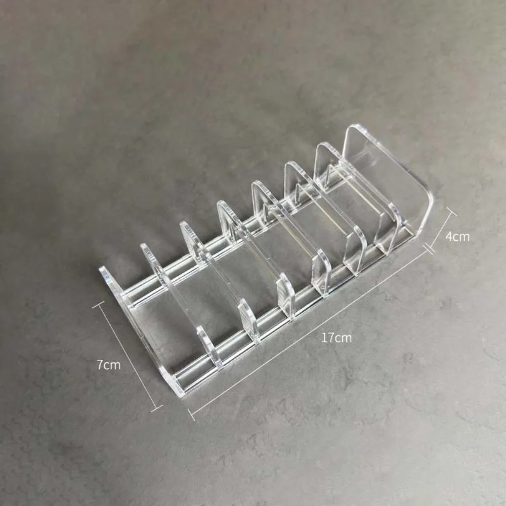 7 Grid Acrylic Display Tray Multi-Function Eye Cosmetics Shadow Holder Toiletries Storage Rack Acrylic Clear