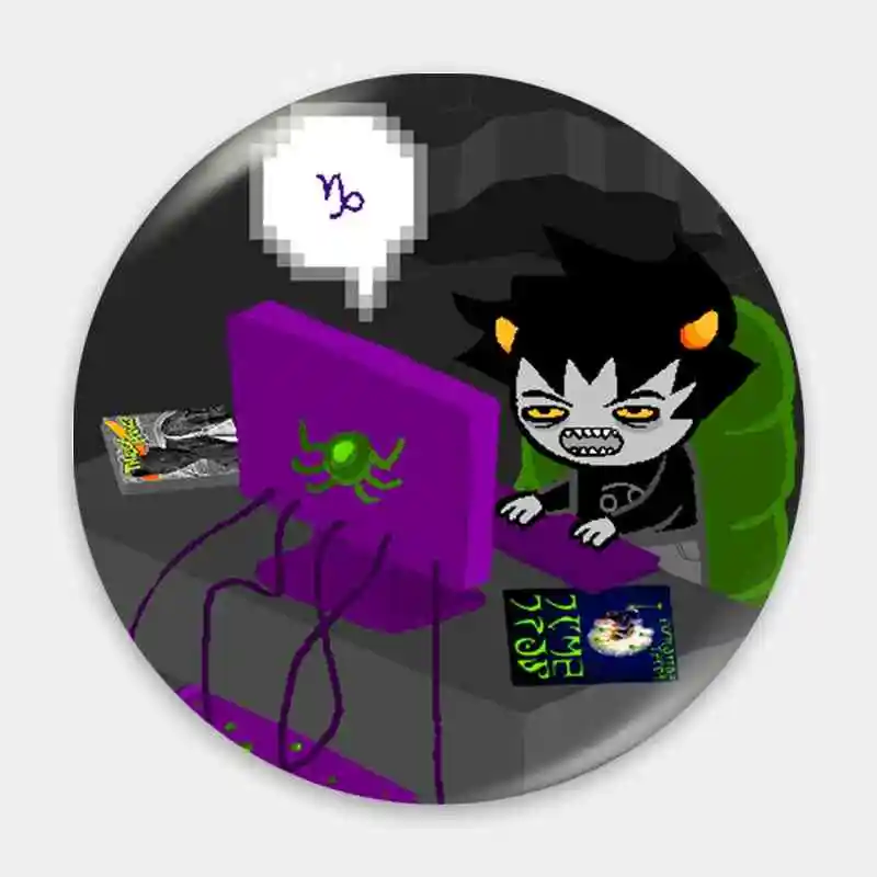 Little Karkat Badge Brooch anchor Peripherals Pin Anime Accessories Lapel Cosplay Pupil Cartoon Peripheral Hat Decoration