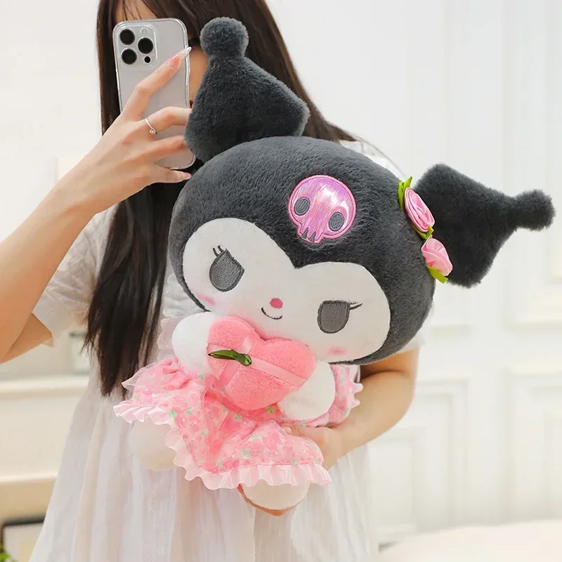 Brinquedos de Pelúcia Sanrio Kawaii, Kuromi, Minhas Peluches Melodias, Fofos, Merch, Desenhos Animados, Anime, Recheado, Presentes de Aniversário, 60cm