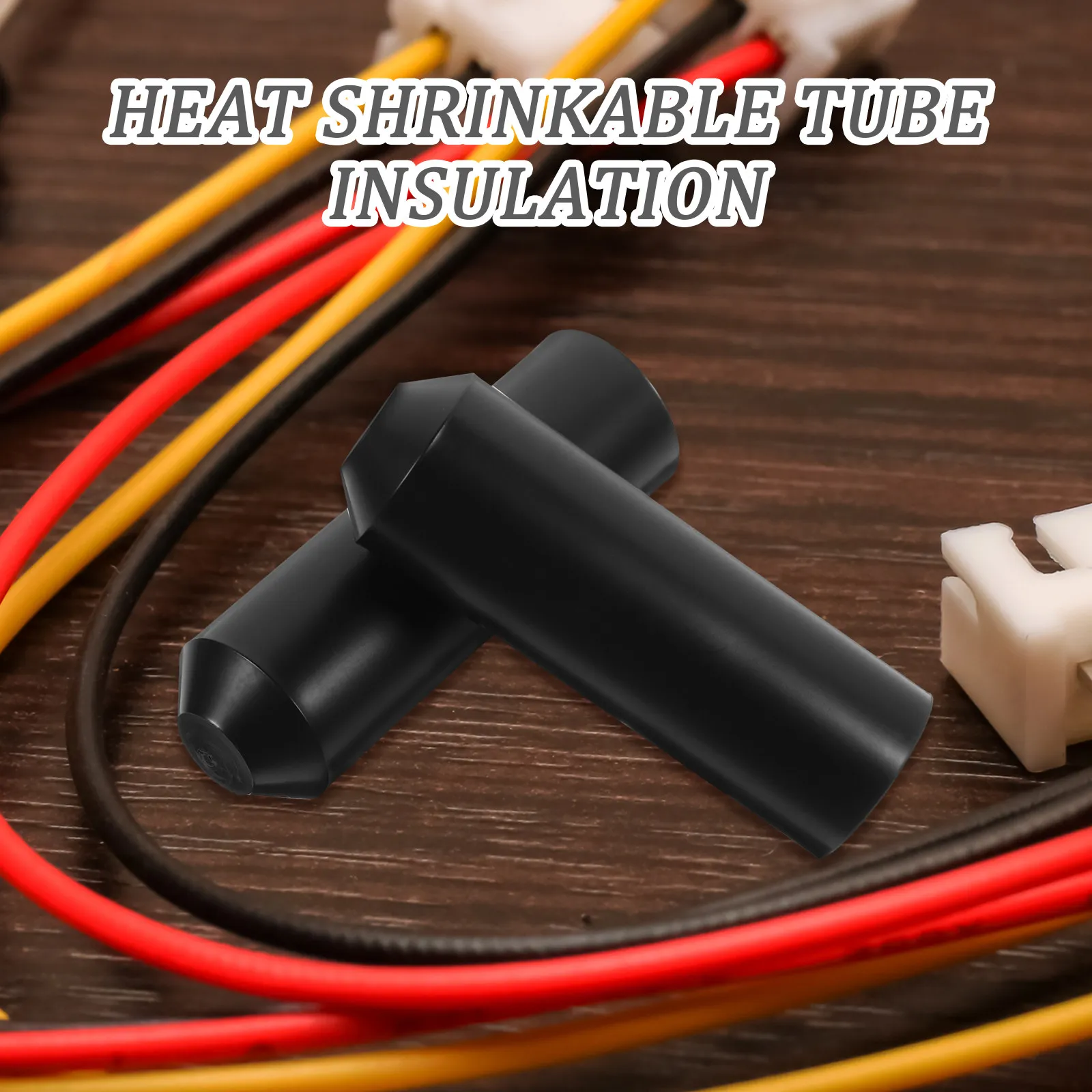 Waterproof Heat Shrink Tube Caps 2 Piece Electrical Wire End Covers Durable Quick Seal Easy Installation