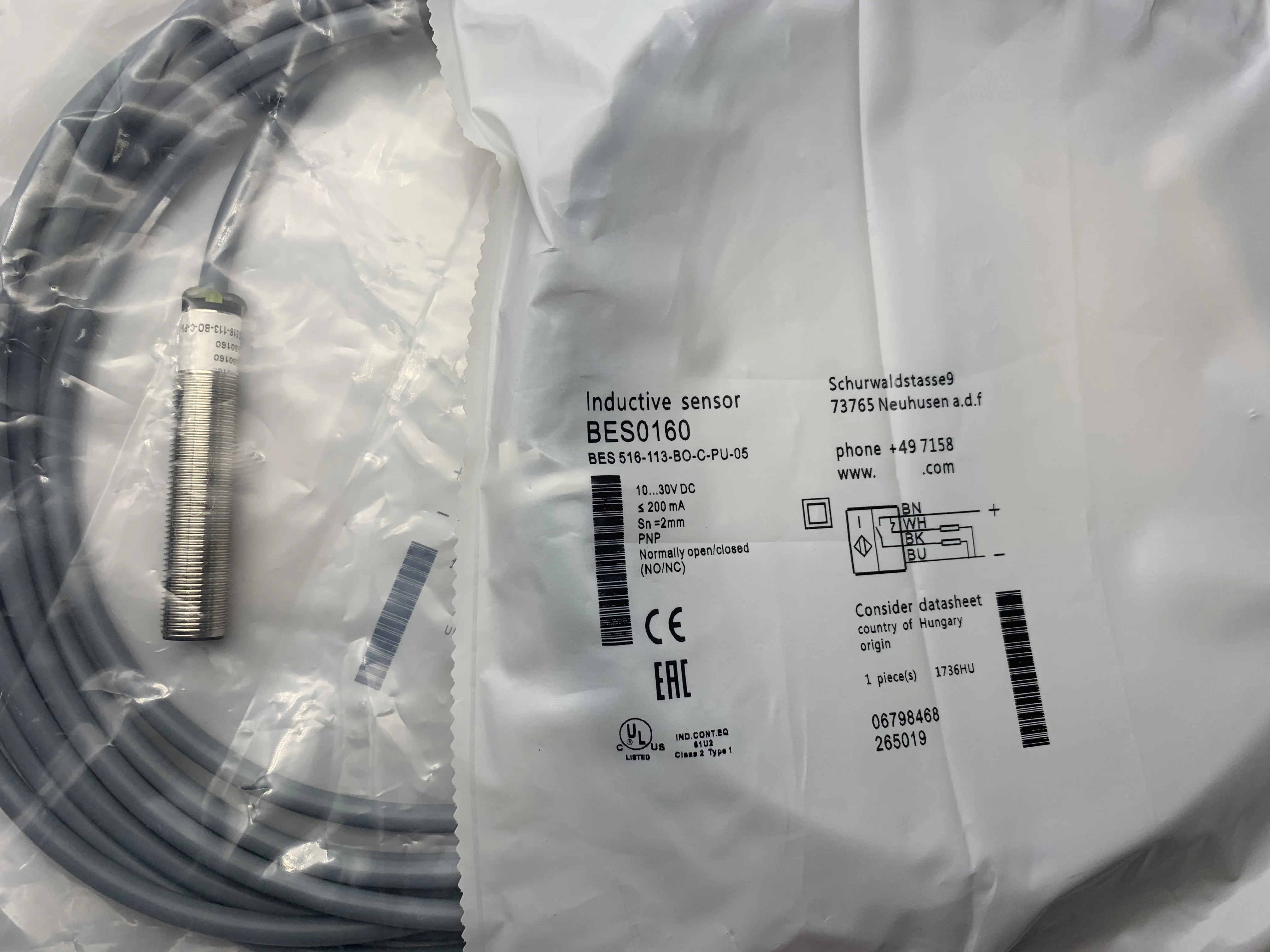 

New Proximity Switch Sensor in Stock BES 516-113-SA3-S4-C High Quality Seller One-year Warranty