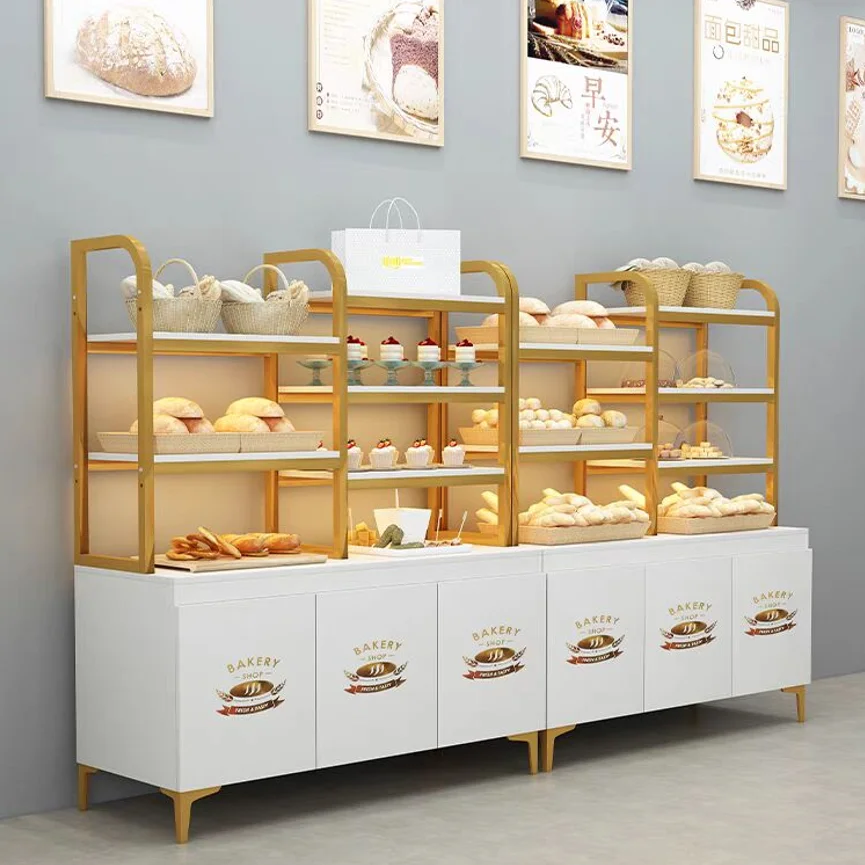 

Bread Cabinet Display Cabinet Pastry Snack Shelf Biscuit Side Cabinet Baking Cake Shop Dry Dish Nakajima Bread Rack