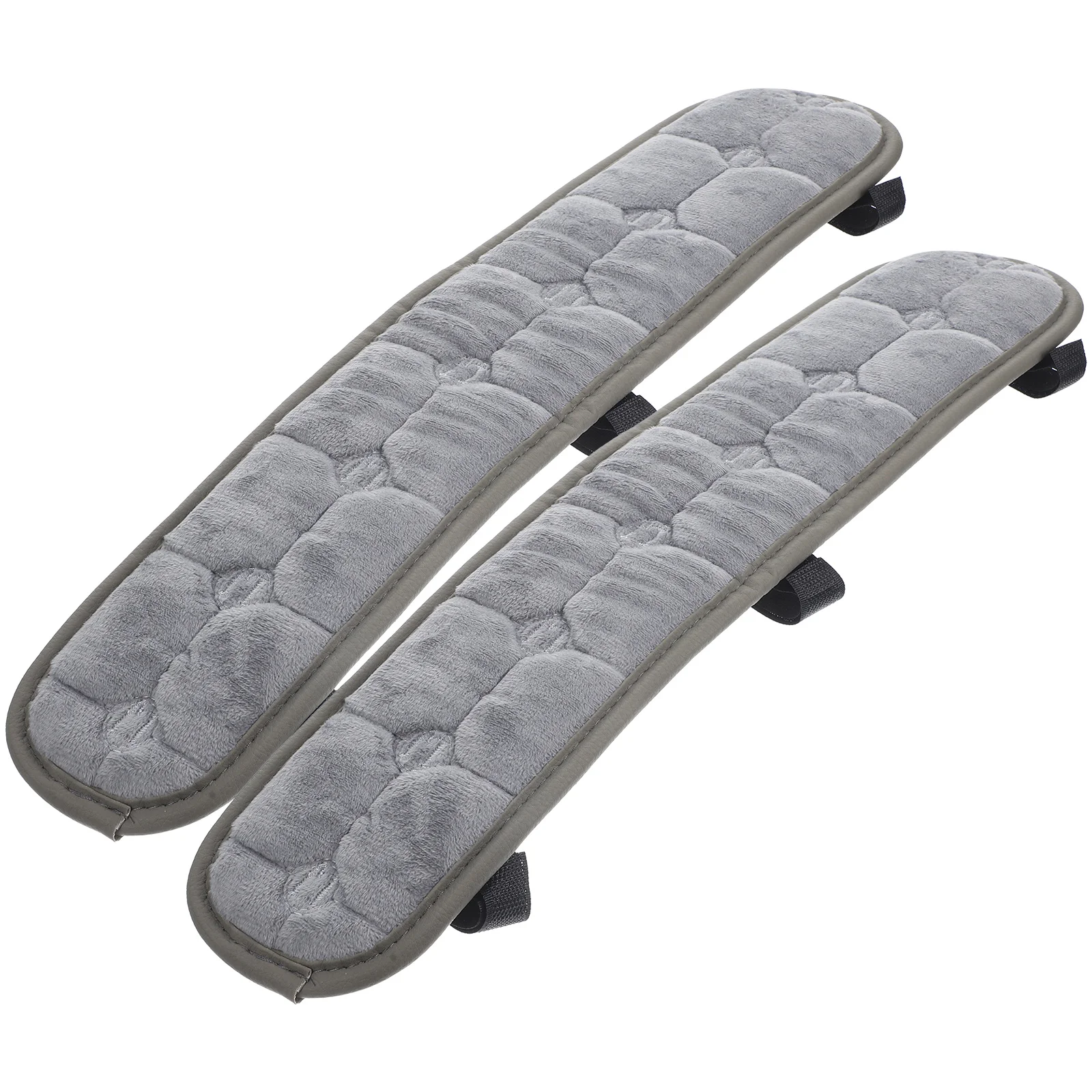 Armrest Pad 45x10cm Crystal Velvet Gray Pair Chair Handle Covers Cushion for Office Gaming Chairs Armrest Protectors