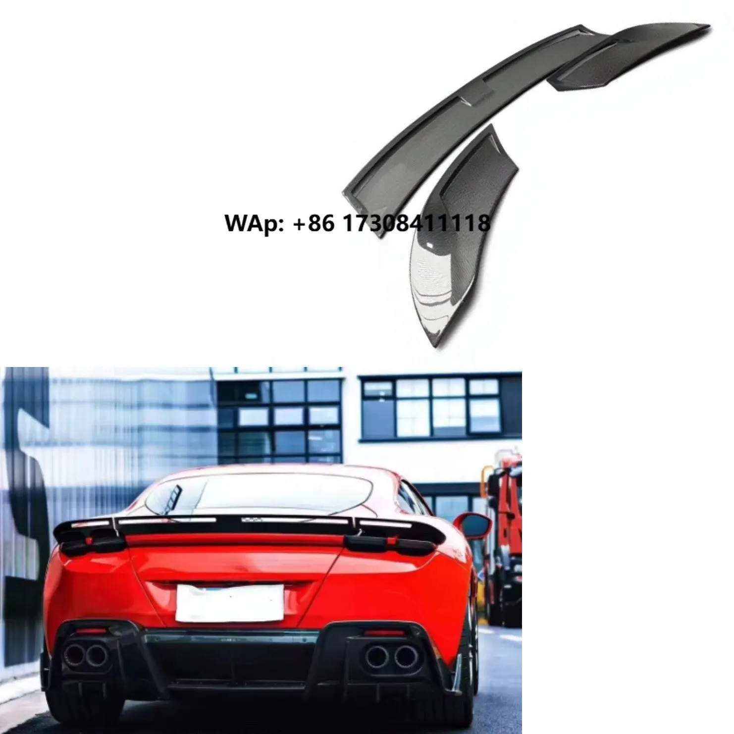 High Quality Factory Direct Carbon Fiber MSY Style Rear Wing Car Spoiler