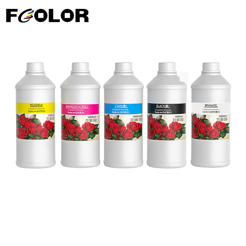 Fcolor 1000ML DTG Ink Direct to Garment Textile Ink For Brother GTX DTG Printing