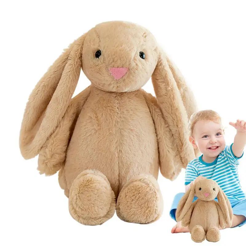 Lapin en peluche de Pâques pour tout-petits, lapin en peluche, jouet pour garçons et filles, mignon, beurre