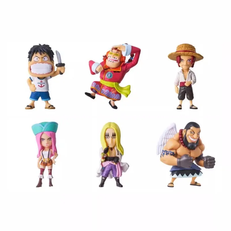 BANDAI-Anime One Piece, Monkey D. Luffy Gprédit APON Action Figure Modèle Jouets pour Enfants, Cadeaux de Noël, group, Étagère