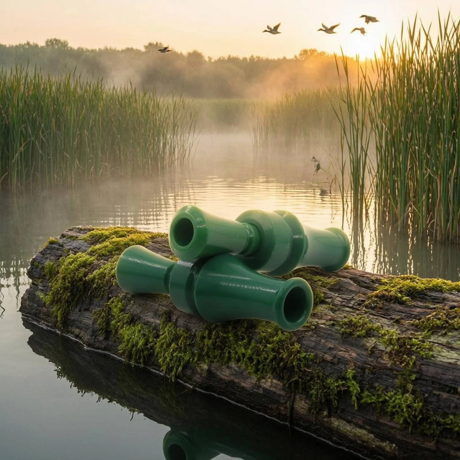 ABS Duck Call Whistle with Cylindrical Body Easy to Blow Hunting Whistle Waterfowl Game Call for Outdoor Practice