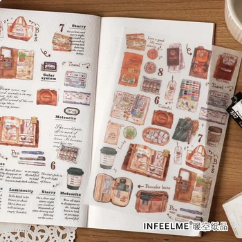 Journamm Leuke Stickers Scrapbooking Benodigdheden Materialen Collage Junk Journal Zelfklevend Decor Dagboek Album Planner Craft Stickers