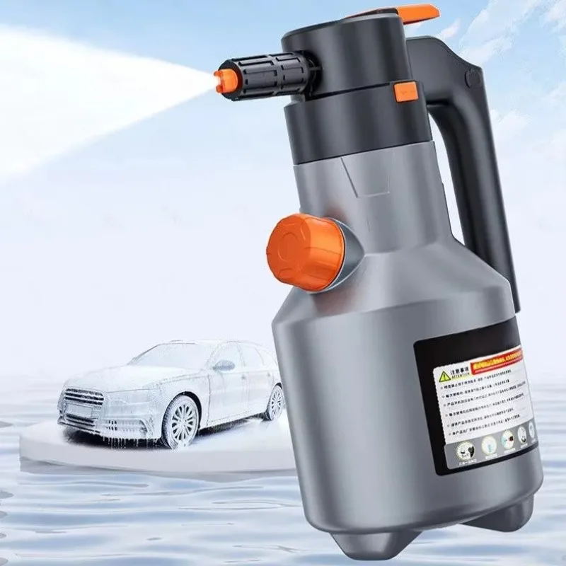 2L Electric Foam Sprayer Pneumatic Washer Foam Snow Foam High Pressure Car Wash Spray Bottle for Car Home Cleaning Accessories