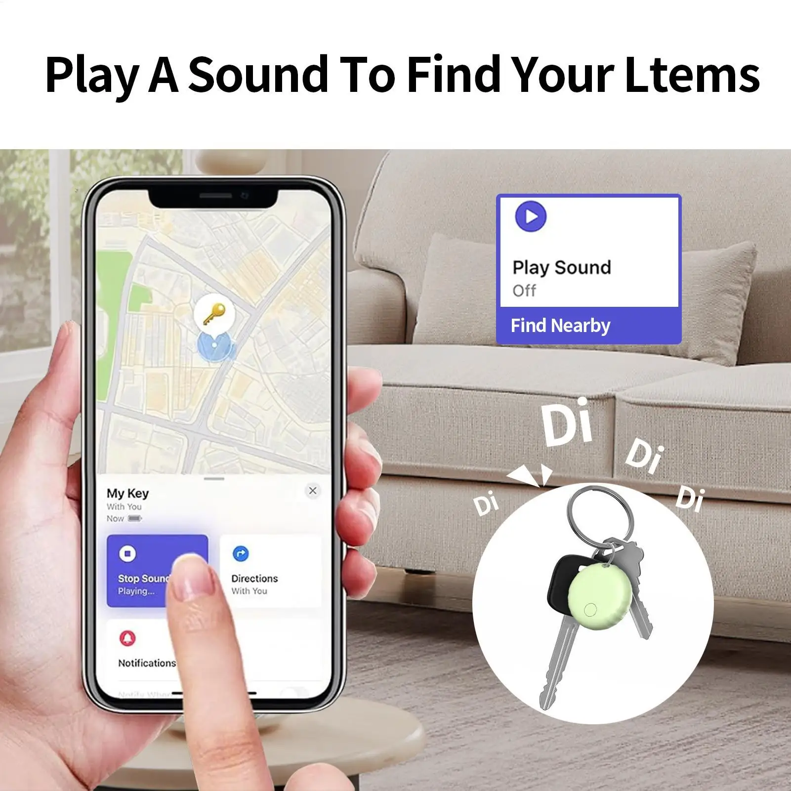 Localizador de chave inteligente rastreador pequenos gadgets com som para pet viagem bagagem mochila compras diário deslocamento casa carteira