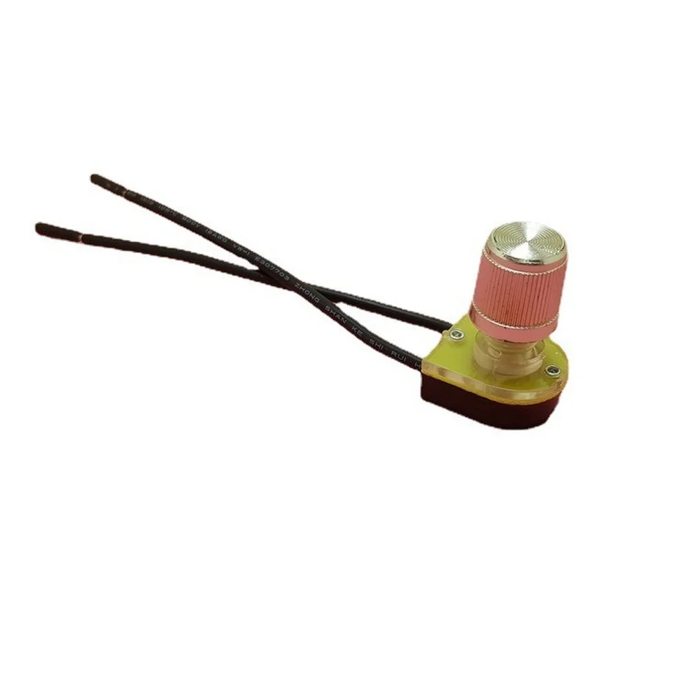 4pcs Two Position Rotary Switch With Silver Knob Cap 3A 250V For Desk Lamp For Lighting Control Electrical Outlet Switch Parts