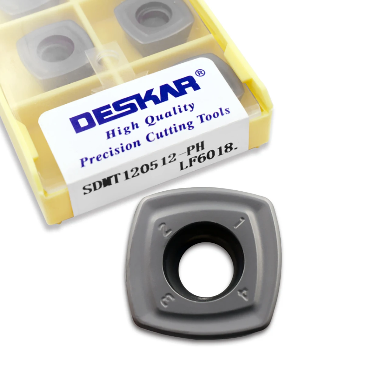 Deskar 100% Original SDMT SDMT12 SDMT15 SDMT120512 PH SDMT150512 LH SDMT120512 GH TF618 Quadrilateral Fast Feed Milling Insert