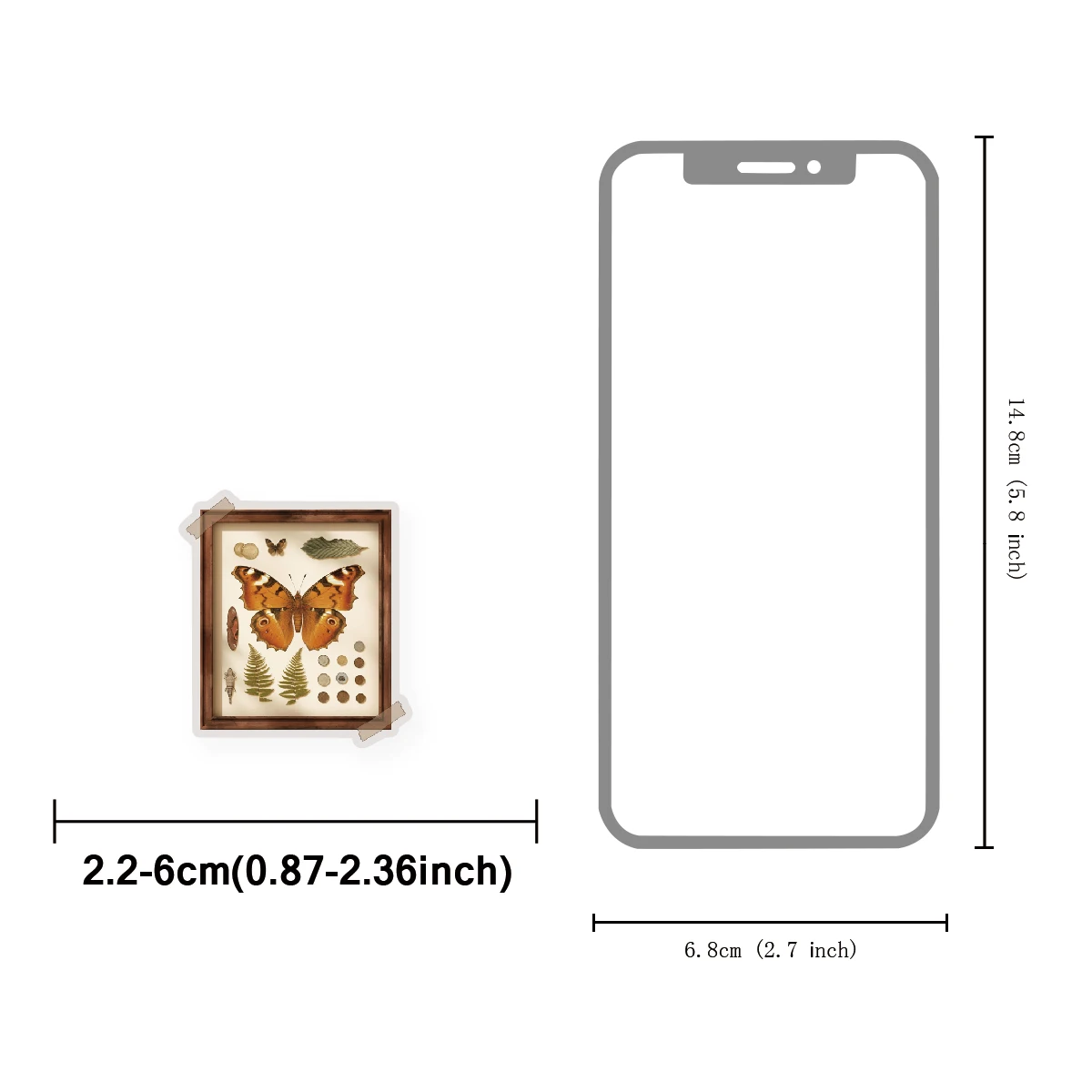 Etori Life Sunset Monologue Vintage لون القهوة رسالة صورة ظلية ملصقات نمط لمستلزمات سكرابوكينغ، تغليف صندوق الهدايا، ديكور الغرفة، المغلفات، المجلات، دفاتر الملاحظات، ملصقات الهاتف، ملصقات الأطفال، الحرفية المقطوعة بالقالب