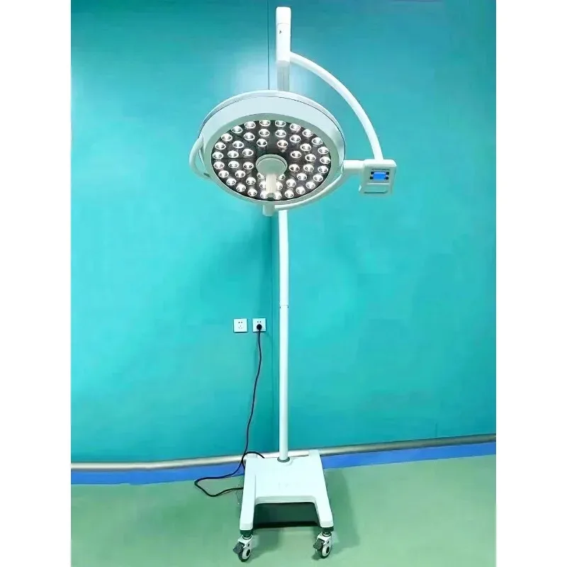 2025 Floor Standing Veterinary Shadowless Light Deluxe Arm LED500 Operating Light Mobile Medical Shadowless Light for Sale