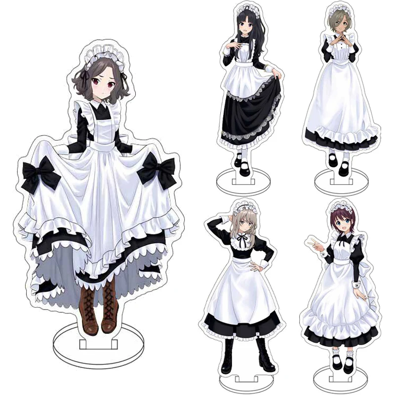 16CM Anime GIRLS BAND CRY TOGENASHI TOGEARI Figur Awa Subaru Iseri Nina Kawaragi Momoka Acryl-Ständer Cosplay-Ornamente Geschenke