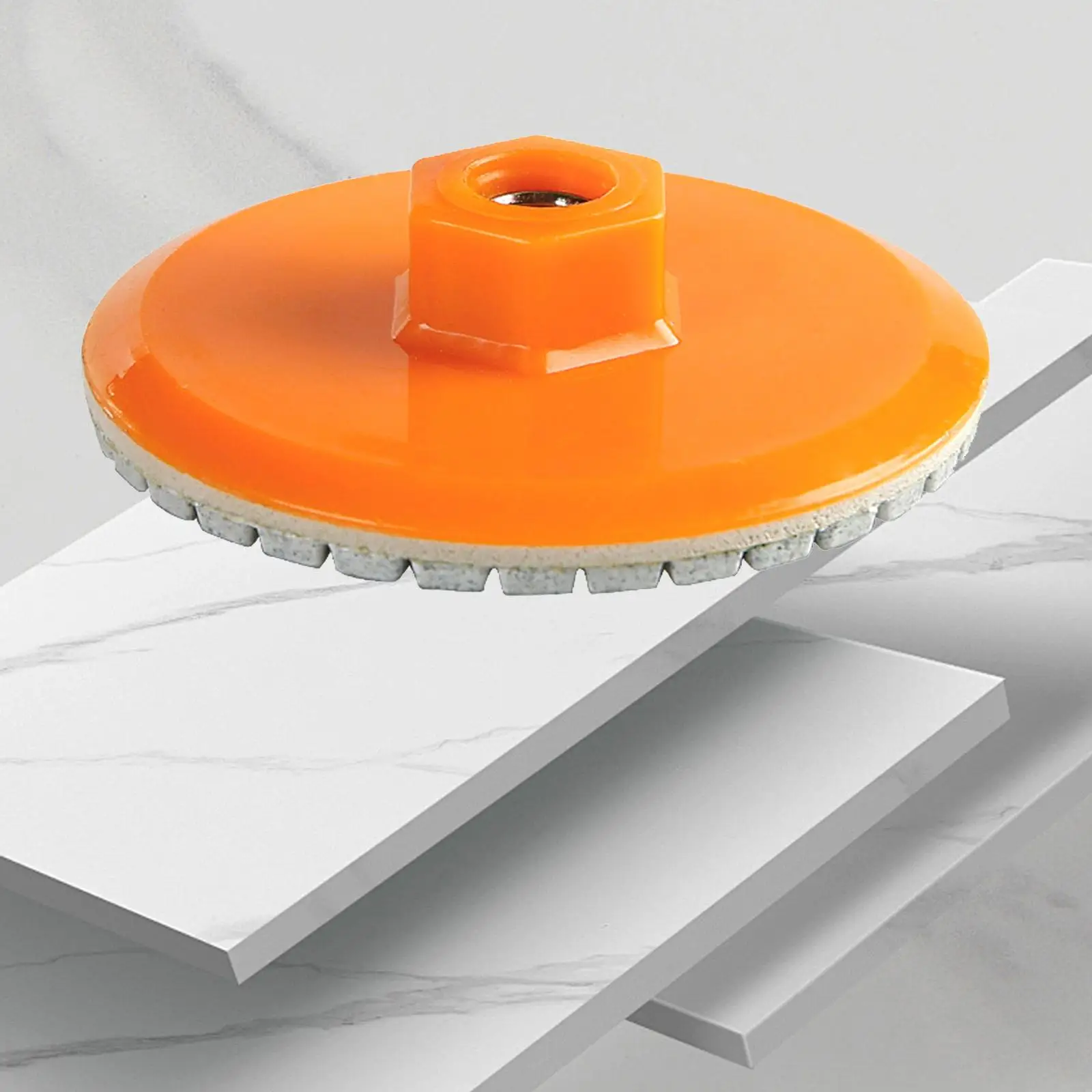 8cm Angle Grinder Grinding Wheel Disc Brazed Grinding Disc Convenient Assemble Accessory,M10 Thread Polishing Pad for Masonry