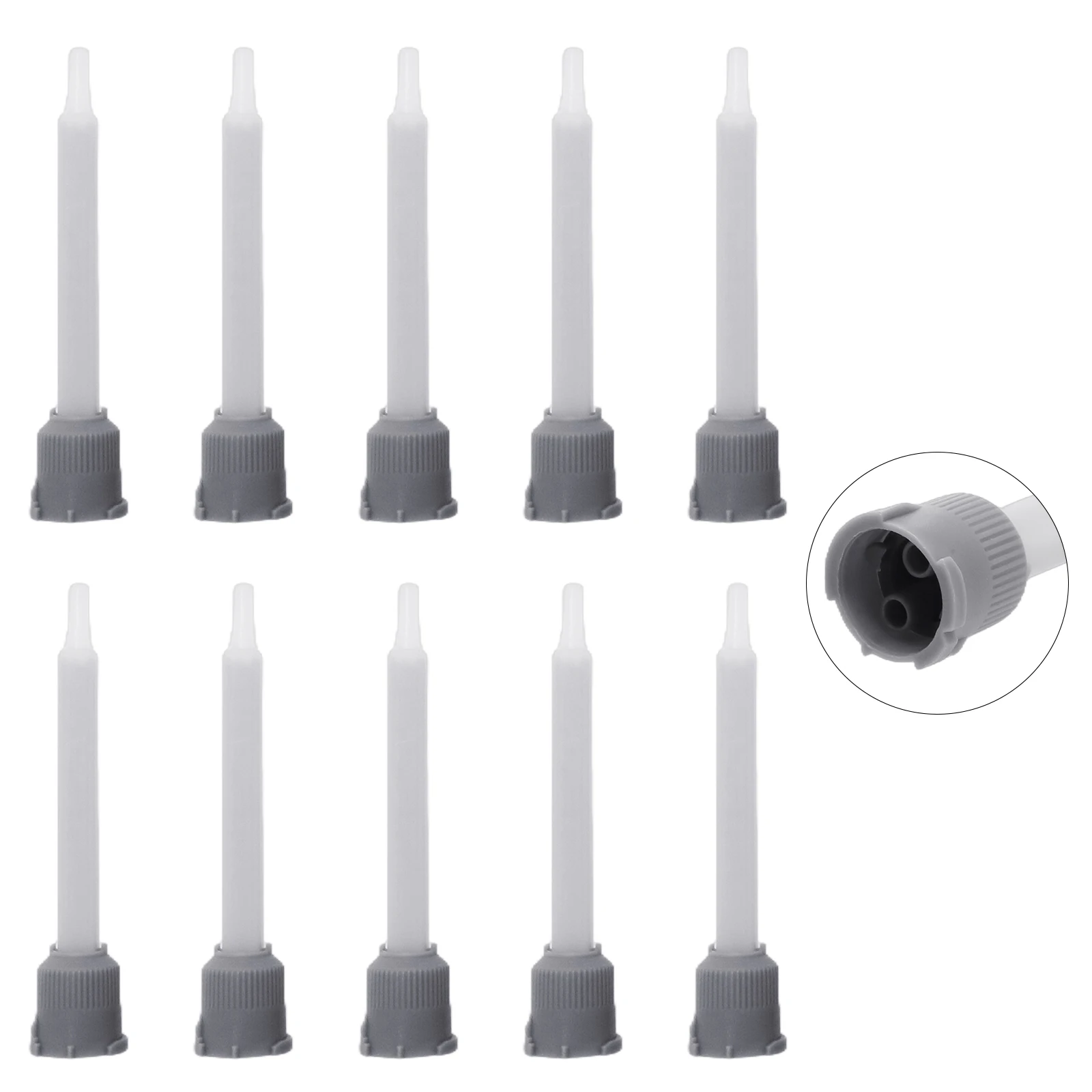 New Practical Nozzles 10pcs 1:1 91mm Length ABS Flat Nozzle For Pipe Current For Pipe Flows Static Mixer Nozzles