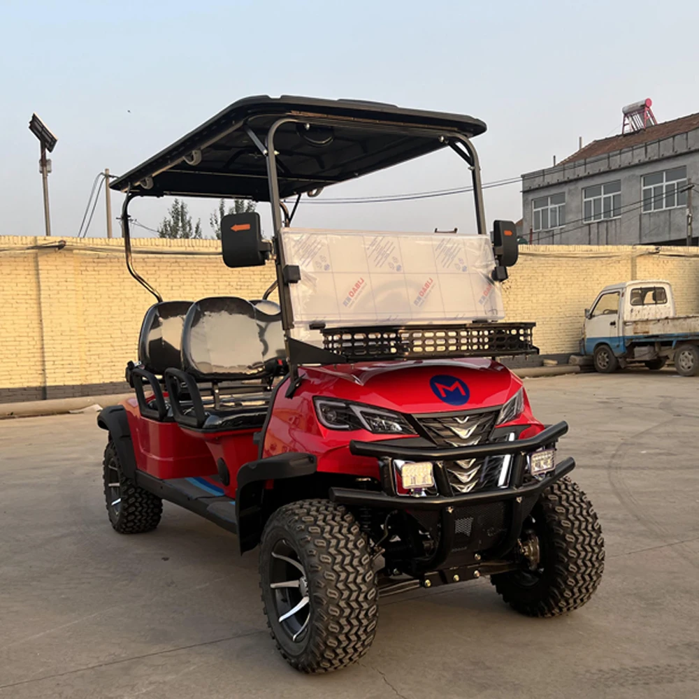 China Factory Manufacture 2 - 8 Seats High Quality Sightseeing Electric Golf Cart Police Patrol Car 4KW/5kw Lead Acid Battery