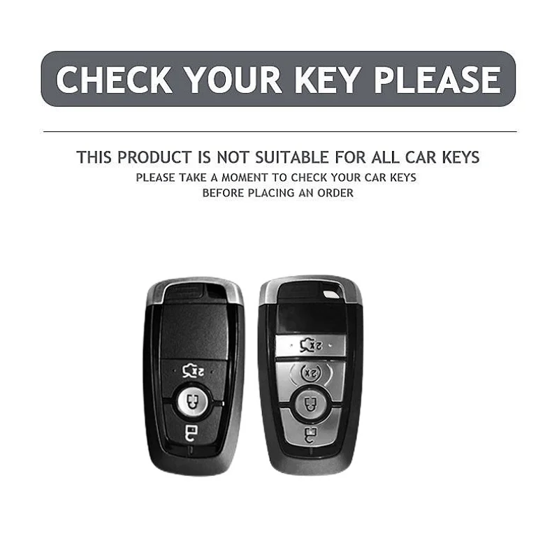 Leather Smart Key Cover for Ford Focus C346 Mondeo CD391 Escape CX482 Explorer U625 Mustang S550 Edge CD539 Lincoln MKZ Key Case