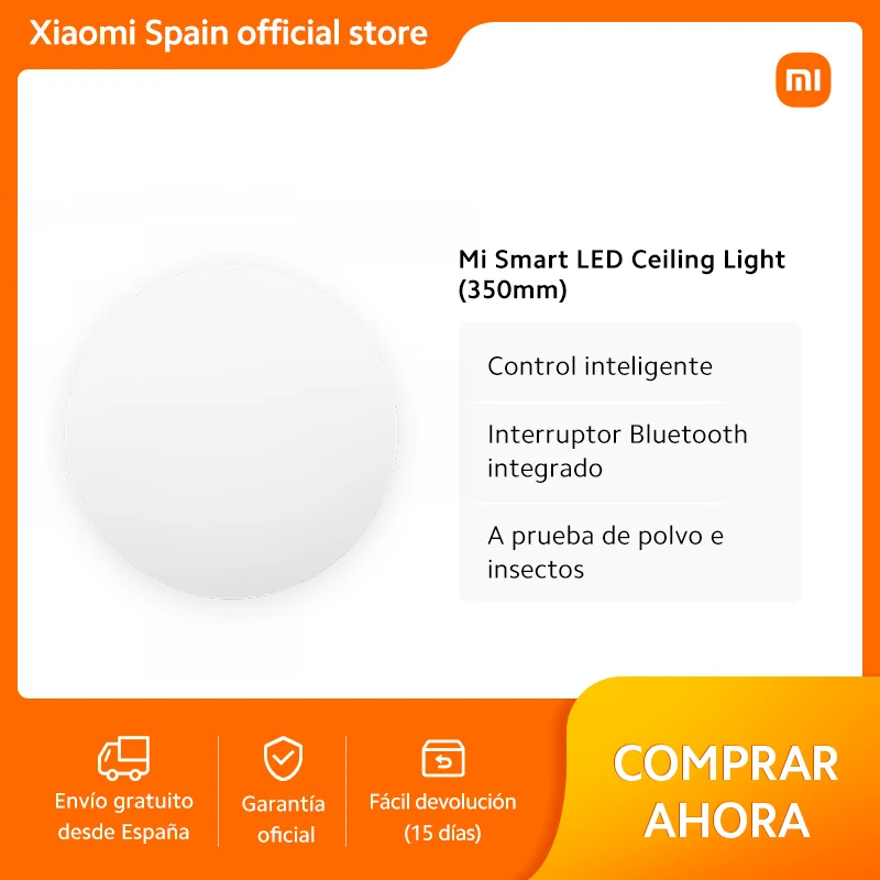 Official | Mi Smart LED Ceiling Light (350mm)| Smart Control | Built-in Bluetooth switch | Dust-proof and insect-proof