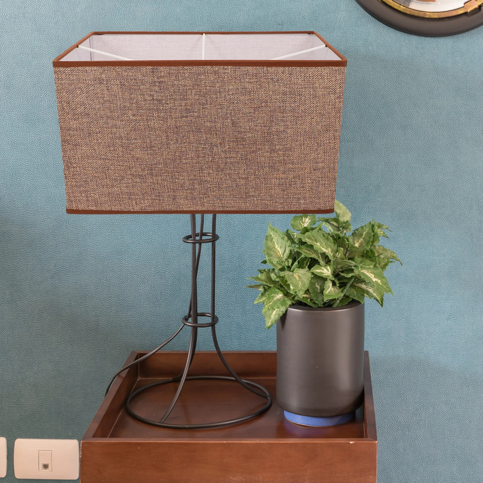 

Durable Cloth Lampshade Simple Chic Desktop Lamp Cover Easy Install Practical Lamp Protector Cloth Lampshade Light Protector