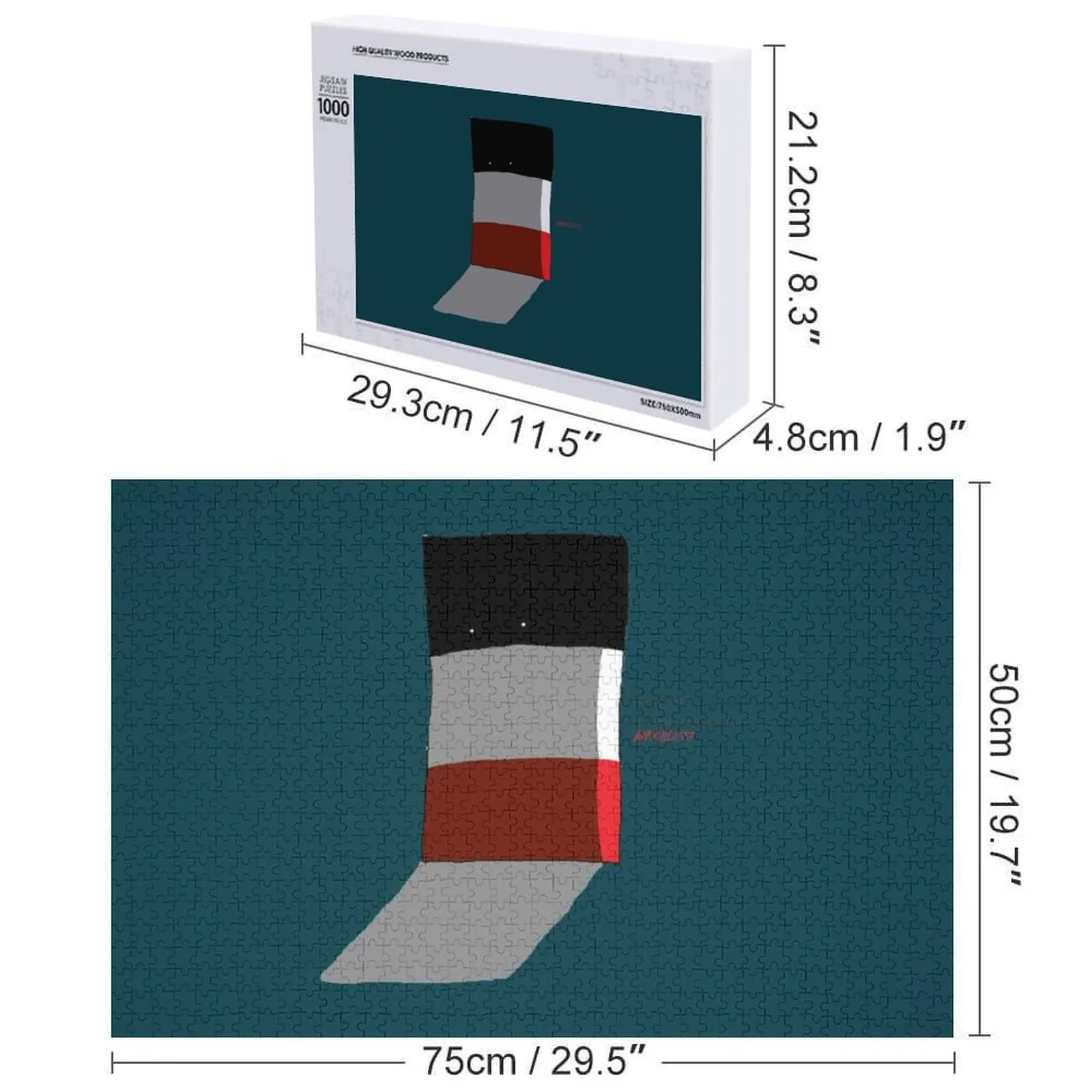 Reichtangle Anschluss Quebra-cabeça personalizado quebra-cabeça de caixas de madeira