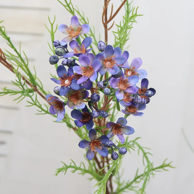 5-teiliges Set Künstliche Winterblumen aus Seide für Wohnzimmerdekoration, Hochzeitssträuße, Party-Tischdekoration, Blumenarrangements – Detail 17